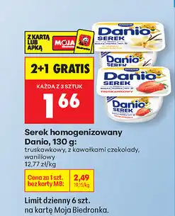 Biedronka Serek homogenizowany Danio oferta