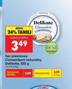 Biedronka Ser pleśniowy Camembert naturalny Delikate oferta
