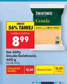 Biedronka Ser żółty Gouda Światowid oferta