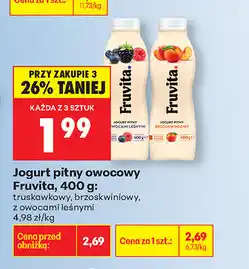 Biedronka Jogurt pitny owocowy Fruvita oferta