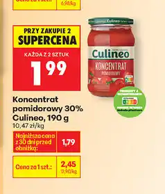 Biedronka Koncentrat pomidorowy 30% Culineo oferta