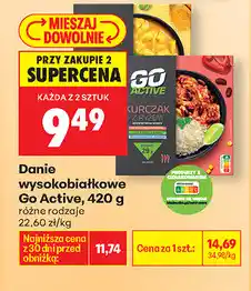 Biedronka Danie wysokobiałkowe Go Active oferta
