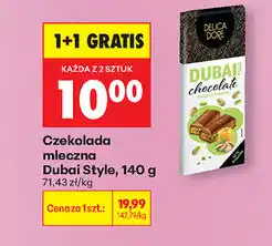 Biedronka Czekolada mleczna Dubai Style oferta