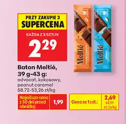Biedronka Baton Meltié, 39 g-43 g oferta