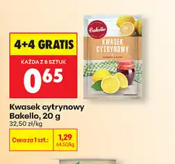 Biedronka Kwasek cytrynowy Bakello oferta