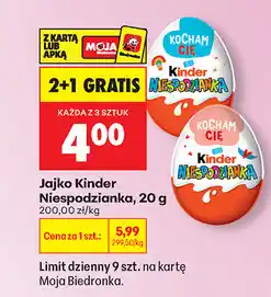 Biedronka Jajko Kinder Niespodzianka oferta