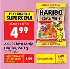 Biedronka Żelki Złote Misie Haribo oferta
