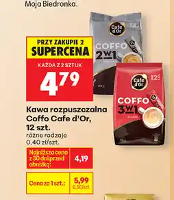 Biedronka Kawa rozpuszczalna Coffe Cafe d'Or, 12 szt oferta
