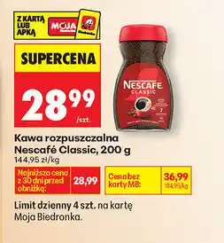 Biedronka Kawa rozpuszczalna Nescafé Classic oferta