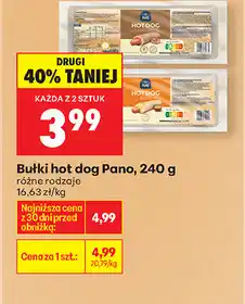 Biedronka Bułki hot dog Pano oferta