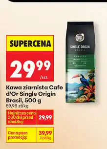 Biedronka Kawa ziarnista Cafe d'Or Single Origin Brasil oferta