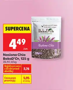 Biedronka Nasiona Chia BakaD'Or oferta