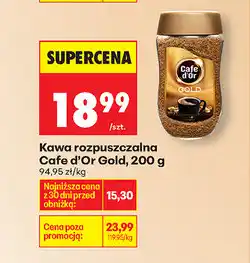 Biedronka Kawa rozpuszczalna Cafe d'Or Gold oferta