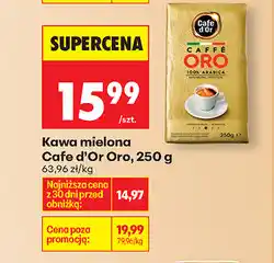 Biedronka Kawa mielona Cafe d'Or Oro oferta