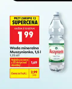 Biedronka Woda mineralna Muszynianka oferta
