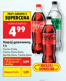 Biedronka Napój gazowany, 1 l (Coca-Cola, Coca-Cola Zero, Sprite Zero, Fanta Zero) oferta