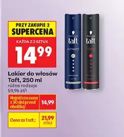 Biedronka Lakier do włosów Taft oferta