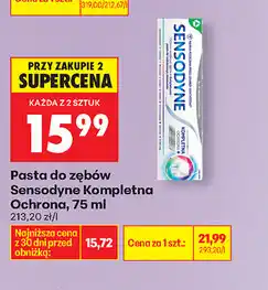 Biedronka Pasta do zębów Sensodyne Kompletną Ochroną oferta