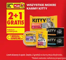 Biedronka Wszystkie mokre karmy Kitty oferta