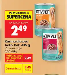Biedronka Karma dla psa Activ Pet oferta