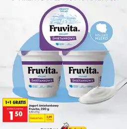Biedronka Fruvita Jogurt śmietankowy oferta