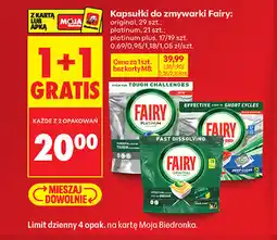 Biedronka Kapsułki do zmywarki Fairy (różne rodzaje) oferta