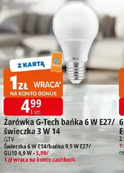 E.Leclerc GTV Zarówka bańka 6W E27 oferta