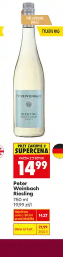 Biedronka Peter Weinbach Riesling oferta