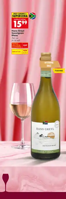 Biedronka Hans Greyl Sauvignon Blanc oferta
