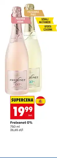 Biedronka Freixenet 0% (półsłodkie różowe, półsłodkie białe) oferta