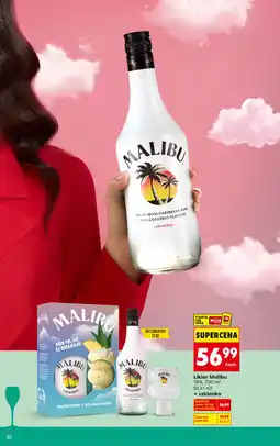 Biedronka Malibu Original (rum kokosowy, zestaw z szklanką gratis) oferta