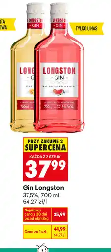 Biedronka Gin Longston 37,5% oferta