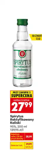 Biedronka Spirytus Rektyfikowany Kaliski 95% oferta