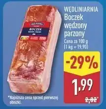 ALDI WĘDLINARNIA Boczek wędzony parzony oferta