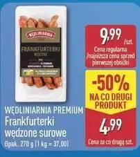 ALDI WĘDLINARNIA PREMIUM Frankfurterki wędzone surowe oferta