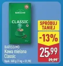ALDI BARISSIMO Kawa mielona Classic oferta