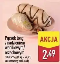 ALDI Pączek long z nadzieniem waniliowym/orzechowym oferta
