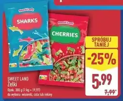 ALDI SWEET LAND Żelki (wiśnie, cola lub rekiny) oferta