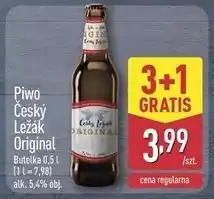 ALDI Piwo Česky Ležák Original (butelka 0,5l) oferta