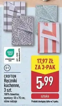 ALDI Crofton Ręczniki kuchenne, 3 szt oferta