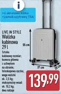 ALDI LIVE IN STYLE Walizka kabinowa oferta