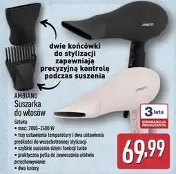 ALDI AMBIANO Suszarka do włosów oferta