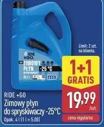ALDI RIDE +GO Zimowy płyn do spryskiwaczy -25°C oferta