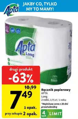 Intermarche Ręcznik papierowy Apta Long (2 rolki) oferta