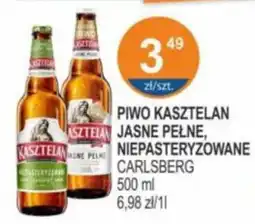Rabat Piwo kasztelan jasne pełne, niepasteryzowane carlsberg oferta