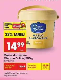 Biedronka Masło klarowane Mleczna Dolina 500 g oferta