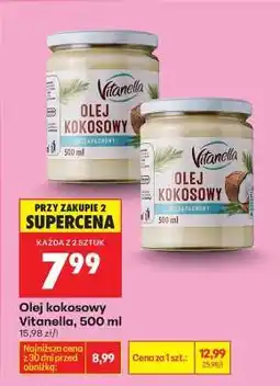 Biedronka Olej kokosowy Vitanella , 500 ml oferta