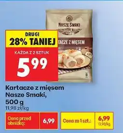Biedronka Kartacze z mięsem Nasze Smaki, 500 g oferta