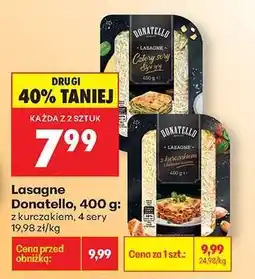 Biedronka Lasagne Donatello, 400 g oferta