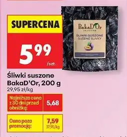 Biedronka Śliwki suszone BakaD’Or, 200 g oferta